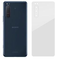 Folie spate silicon pentru Sony Xperia 5 II, SILKASE, Gel TPU, antibacterian, regenerabila