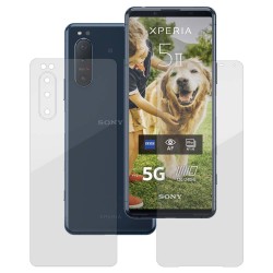 Set folii silicon pentru Sony Xperia 5 II, SILKASE, Gel TPU, antibacterian, regenerabila