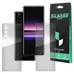 Set folii regenerabile 3D Sony Xperia 5, SILKASE Mage, Gel Silicon TPU, Regenerabil fata / spate