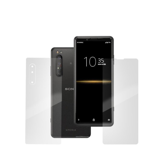 Set Folii compatibile cu Sony Xperia Pro, SILKASE, Gel TPU, antibacterian, regenerabila (Xperia Pro, F0556) by www.silkase.ro