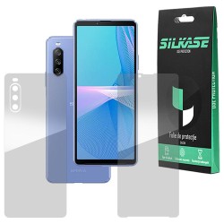 Set Folii compatibile cu Sony Xperia 10 III, SILKASE, Gel TPU, antibacterian, regenerabila