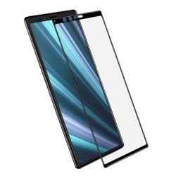 Folie full screen tempered glass, SILKASE Sony Xperia 5, sticla 5D 9H, Black