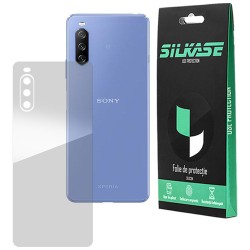 Folie spate compatibila cu Sony Xperia 10 III, SILKASE, Gel TPU, antibacterian, regenerabila