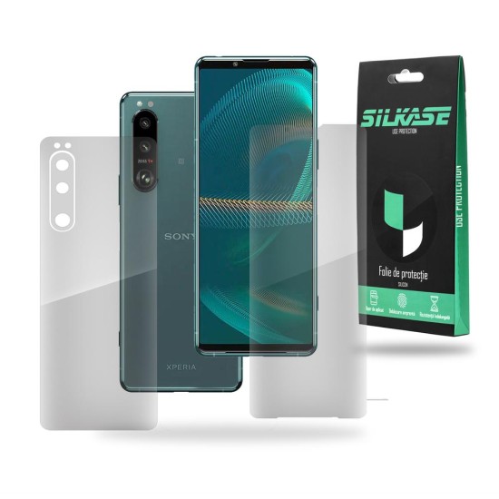 Set folii SILKASE pentru Sony Xperia 5 III, protectie telefon, silicon regenerabil (SILKASE, Xperia 5 III) by www.silkase.ro Set folii SILKASE pentru Sony Xperia 5 III, protectie telefon, silicon regenerabil (Xperia 5 III, F2059) by www.silkase.ro