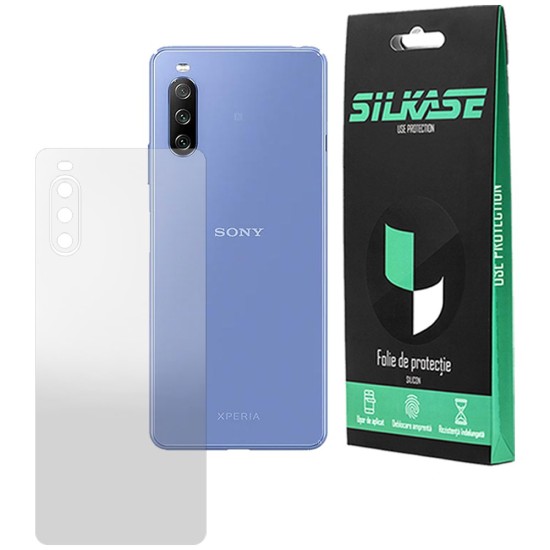 Folie spate mata SILKASE pentru Sony Xperia 10 III, protectie spate, silicon regenerabil (SILKASE, Xperia 10 III) by www.silkase.ro Folie spate mata SILKASE pentru Sony Xperia 10 III, protectie spate, silicon regenerabil (Xperia 10 III, F2553) by www.silkase.ro