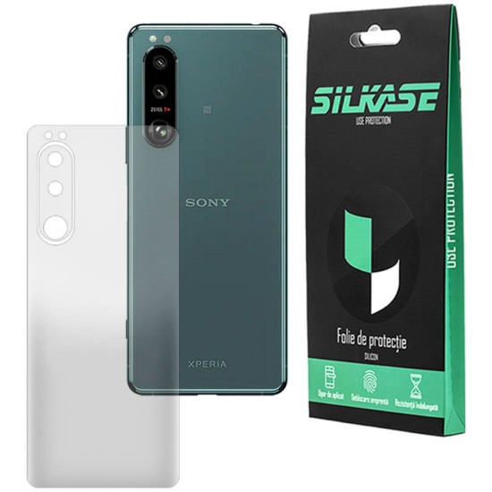 Folie spate mata SILKASE pentru Sony Xperia 5 III, protectie spate, silicon regenerabil (SILKASE, Xperia 5 III) by www.silkase.ro Folie spate mata SILKASE pentru Sony Xperia 5 III, protectie spate, silicon regenerabil (Xperia 5 III, F2557) by www.silkase.ro