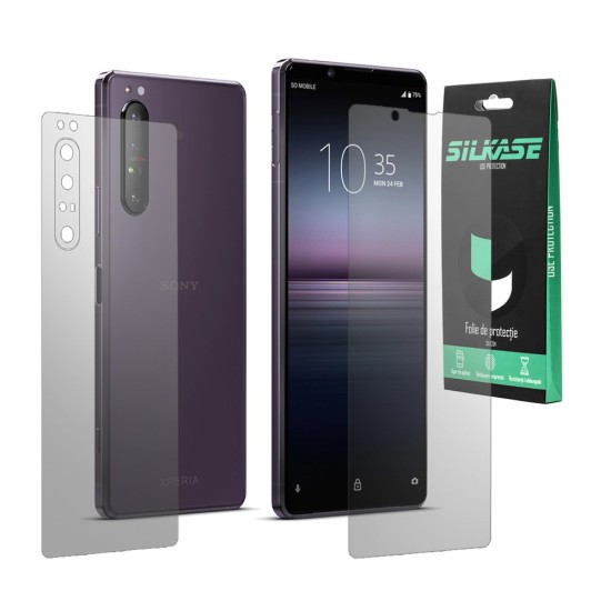 Set 2 folii mate SILKASE pentru Sony Xperia 1 II, protectie telefon, silicon regenerabil (SILKASE, Xperia 1 II) by www.silkase.ro Set 2 folii mate SILKASE pentru Sony Xperia 1 II, protectie telefon, silicon regenerabil (Xperia 1 II, F2786) by www.silkase.ro