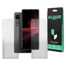 Set 2 folii mate SILKASE pentru Sony Xperia 1 III, protectie telefon, silicon regenerabil