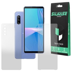 Set 2 folii mate SILKASE pentru Sony Xperia 10 III, protectie telefon, silicon regenerabil