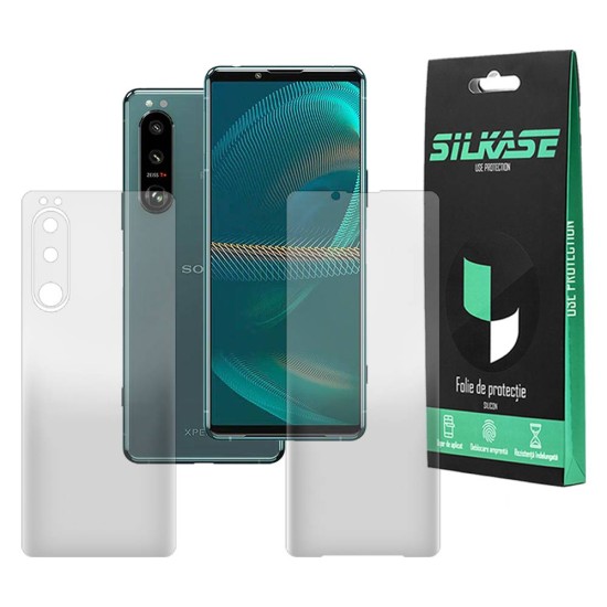 Set 2 folii mate SILKASE pentru Sony Xperia 5 III, protectie telefon, silicon regenerabil (SILKASE, Xperia 5 III) by www.silkase.ro Set 2 folii mate SILKASE pentru Sony Xperia 5 III, protectie telefon, silicon regenerabil (Xperia 5 III, F2793) by www.silkase.ro