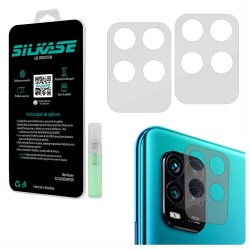 Set folii SILKASE pentru Xiaomi Mi 10 Lite, 3 buc, protectie camera silicon, regenerabile, antibacteriene