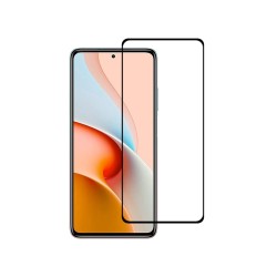 Folie sticla compatibila cu Xiaomi Redmi Note 9 Pro 5G, SILKASE, FullGlue, FullCover, tempered glass 9H, negru