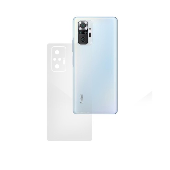 Folie spate silicon compatibila cu Xiaomi Redmi Note 10 Pro Max , SILKASE, Gel TPU, antibacterian, regenerabila (Redmi Note 10 Pro Max, F2030) by www.silkase.ro