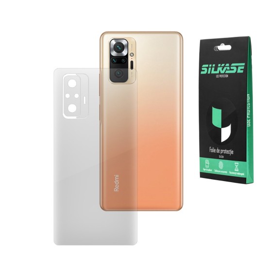 Folie spate silicon compatibila cu Xiaomi Redmi Note 10 Pro, SILKASE, Gel TPU, antibacterian, regenerabila (SILKASE, Folie Silicon Spate Lucioasa) by www.silkase.ro Folie spate silicon compatibila cu Xiaomi Redmi Note 10 Pro, SILKASE, Gel TPU, antibacterian, regenerabila (Redmi Note 10 Pro, F2033) by www.silkase.ro