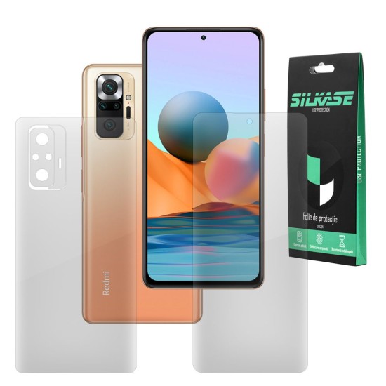 Set folii silicon compatibile cu Xiaomi Redmi Note 10 Pro, SILKASE, Gel TPU, antibacterian, regenerabila (SILKASE, Set Folii Lucioase) by www.silkase.ro Set folii silicon compatibile cu Xiaomi Redmi Note 10 Pro, SILKASE, Gel TPU, antibacterian, regenerabila (Redmi Note 10 Pro, F2034) by www.silkase.ro