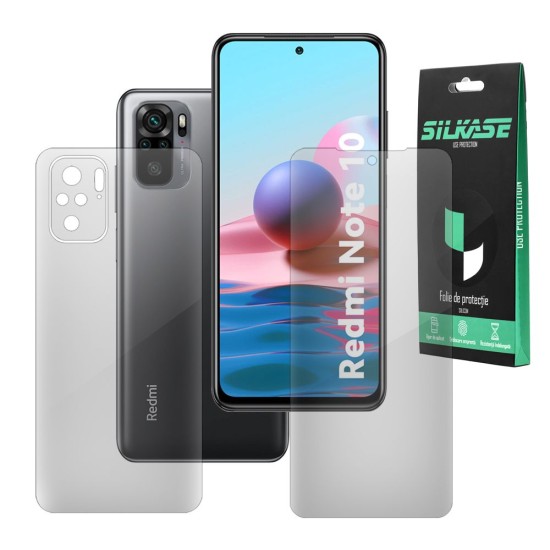Set folii silicon compatibile cu Xiaomi Redmi Note 10 , SILKASE, Gel TPU, antibacterian, regenerabila (SILKASE, Set Folii Lucioase) by www.silkase.ro Set folii silicon compatibile cu Xiaomi Redmi Note 10 , SILKASE, Gel TPU, antibacterian, regenerabila (Redmi Note 10, F2037) by www.silkase.ro