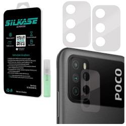 Set folii SILKASE pentru Xiaomi POCO M3, 3 buc, protectie camera silicon, regenerabile, antibacteriene Set folii SILKASE pentru Xiaomi POCO M3, 3 buc, protectie camera silicon, regenerabile, antibacteriene
