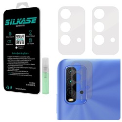 Set folii SILKASE pentru Xiaomi Redmi 9T, 3 buc, protectie camera silicon, regenerabile, antibacteriene