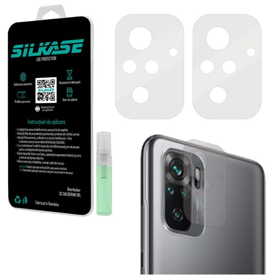 Set folii SILKASE pentru Xiaomi Redmi Note 10, 3 buc, protectie camera silicon, regenerabile, antibacteriene (SILKASE, Set Folii Camere silicon) by www.silkase.ro Set folii SILKASE pentru Xiaomi Redmi Note 10, 3 buc, protectie camera silicon, regenerabile, antibacteriene (Redmi Note 10, C0068) by www.silkase.ro