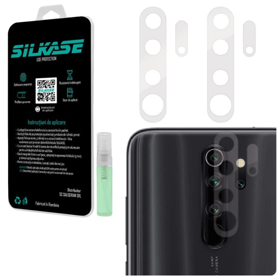 Set folii SILKASE pentru Xiaomi Redmi Note 8 Pro, 3 buc, protectie camera silicon, regenerabile, antibacteriene (Redmi Note 8 Pro, C0071) by www.silkase.ro