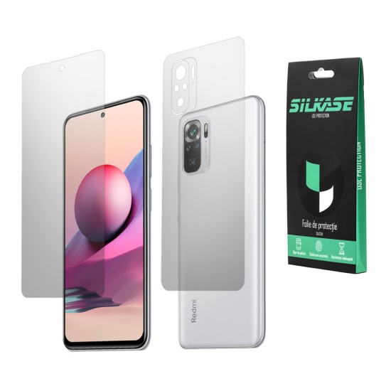 Set 2 folii mate SILKASE pentru Xiaomi Redmi Note 10S, protectie telefon, silicon regenerabil (SILKASE, Set Folii Mate) by www.silkase.ro Set 2 folii mate SILKASE pentru Xiaomi Redmi Note 10S, protectie telefon, silicon regenerabil (Redmi Note 10S, F2668) by www.silkase.ro