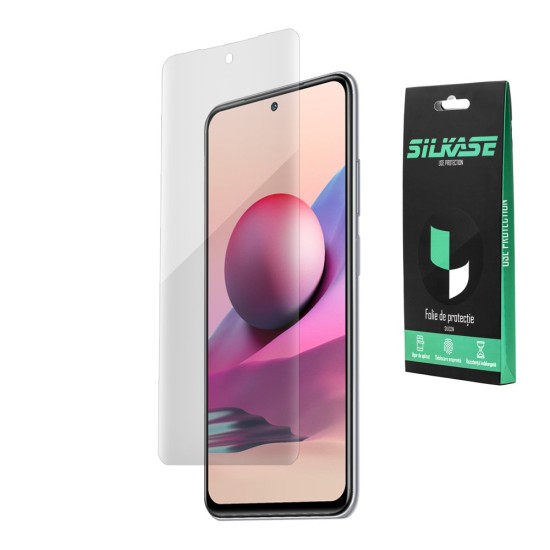 Folie SILKASE pentru Xiaomi Redmi Note 10S, protectie ecran, silicon regenerabil (SILKASE, Folie Silicon Fata Lucioasa) by www.silkase.ro Folie SILKASE pentru Xiaomi Redmi Note 10S, protectie ecran, silicon regenerabil (Redmi Note 10S, F2810) by www.silkase.ro