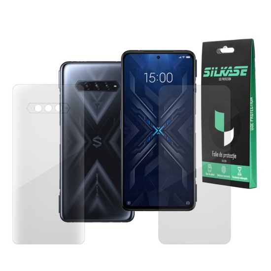 Set folii SILKASE pentru Xiaomi Black Shark 4, protectie telefon, silicon regenerabil (SILKASE, Set Folii Lucioase) by www.silkase.ro Set folii SILKASE pentru Xiaomi Black Shark 4, protectie telefon, silicon regenerabil (Black Shark 4, F2830) by www.silkase.ro