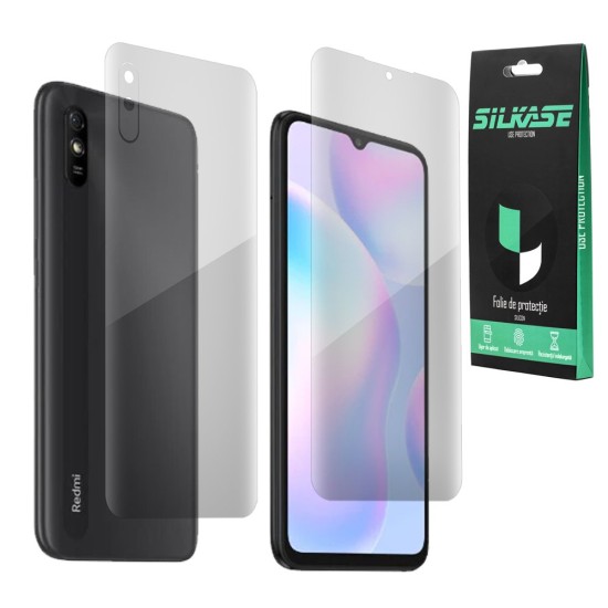 Set folii SILKASE pentru Xiaomi Redmi 9AT, protectie telefon, silicon regenerabil (SILKASE, Set Folii Lucioase) by www.silkase.ro Set folii SILKASE pentru Xiaomi Redmi 9AT, protectie telefon, silicon regenerabil (Redmi 9AT, F2832) by www.silkase.ro