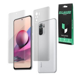 Set folii SILKASE pentru Xiaomi Redmi Note 10S, protectie telefon, silicon regenerabil