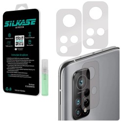 Set folii SILKASE pentru Xiaomi Mi 10T Pro, 3 buc, protectie camera silicon, regenerabile, antibacteriene
