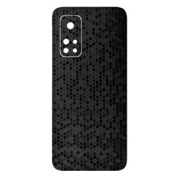 Folie Skin SILKASE pentru Xiaomi Mi 10T, negru hexa, protectie spate telefon