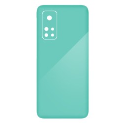 Folie Skin SILKASE pentru Xiaomi Mi 10T, turcoaz lucios, protectie spate telefon