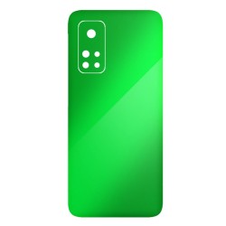 Folie Skin SILKASE pentru Xiaomi Mi 10T, verde neon, protectie spate telefon