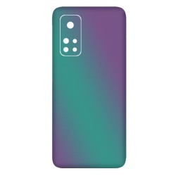 Folie Skin SILKASE pentru Xiaomi Mi 10T Pro, magenta cameleon, protectie spate telefon