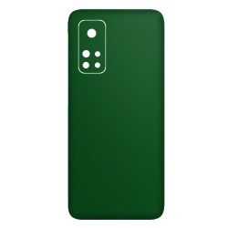 Folie Skin SILKASE pentru Xiaomi Mi 10T Pro, verde inchis mat, protectie spate telefon