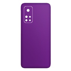 Folie Skin SILKASE pentru Xiaomi Mi 10T Pro, violet mat, protectie spate telefon