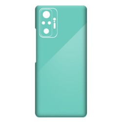 Folie Skin SILKASE pentru Xiaomi Redmi Note 10 Pro, turcoaz lucios, protectie spate telefon