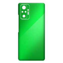 Folie Skin SILKASE pentru Xiaomi Redmi Note 10 Pro, verde neon, protectie spate telefon