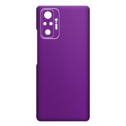 Folie Skin SILKASE pentru Xiaomi Redmi Note 10 Pro, violet mat, protectie spate telefon