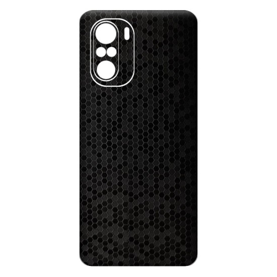Folie Skin SILKASE pentru Xiaomi Mi 11i, negru hexa, protectie spate telefon (Mi 11i, S0371) by www.silkase.ro