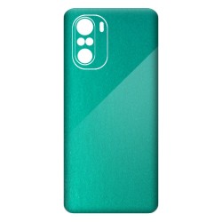 Folie Skin SILKASE pentru Xiaomi Poco F3, turcoaz metalic, protectie spate telefon