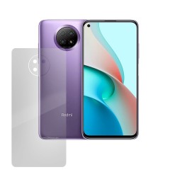 Folie spate silicon compatibila cu Xiaomi Redmi Note 9 5G, SILKASE, Gel TPU, antibacterian, regenerabila