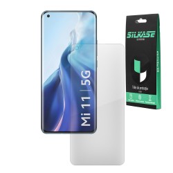 Folie silicon compatibila cu Xiaomi Mi 11, SILKASE, Gel TPU, antibacterian, regenerabila Folie silicon compatibila cu Xiaomi Mi 11, SILKASE, Gel TPU, antibacterian, regenerabila