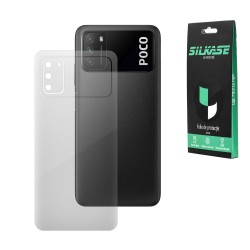 Folie spate silicon compatibila cu Xiaomi Poco M3, SILKASE, Gel TPU, antibacterian, regenerabila Folie spate silicon compatibila cu Xiaomi Poco M3, SILKASE, Gel TPU, antibacterian, regenerabila