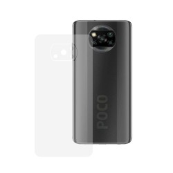 Folie spate silicon pentru Xiaomi Poco X3 NFC, SILKASE, Gel TPU, antibacterian, regenerabila