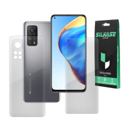 Set folii silicon pentru Xiaomi Mi 10T Pro, SILKASE, Gel TPU, antibacterian, regenerabila