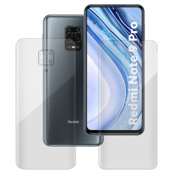 Set folii silicon pentru Xiaomi Redmi Note 9 Pro, SILKASE, Gel TPU, antibacterian, regenerabila Set folii silicon pentru Xiaomi Redmi Note 9 Pro, SILKASE, Gel TPU, antibacterian, regenerabila