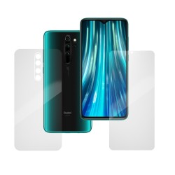 Set folii silicon pentru Xiaomi Redmi Note 8 Pro, SILKASE, Gel TPU, antibacterian, regenerabil