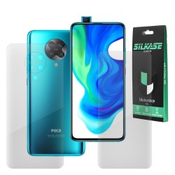 Set folii silicon pentru Xiaomi Poco F2 Pro, SILKASE, Gel TPU, antibacterian, regenerabila