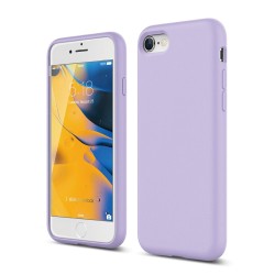 Husa SILKASE pentru Apple iPhone SE 3 2022, SILKASE, culoare light lavender, liquid silicone